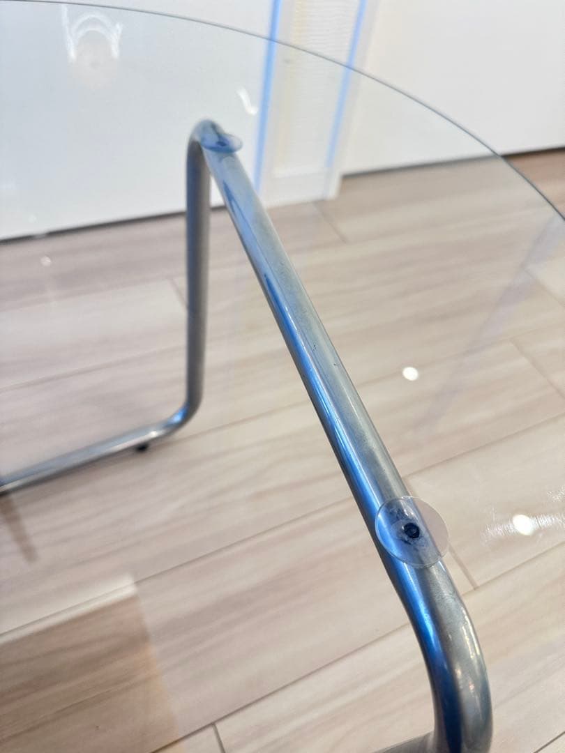 ART OF BLACK ガラス ラウンド 丸 テーブル 60cm