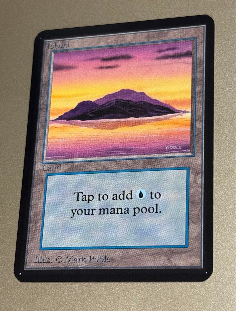 MTG 島  LEA NM- (A Purple)