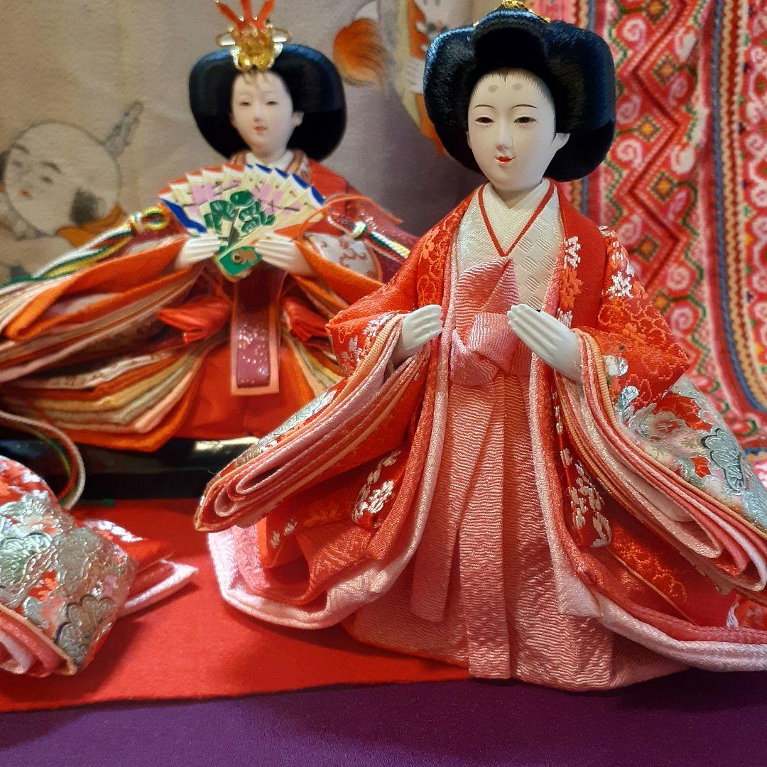 伝統的な雛人形セット　梛葉五人揃え