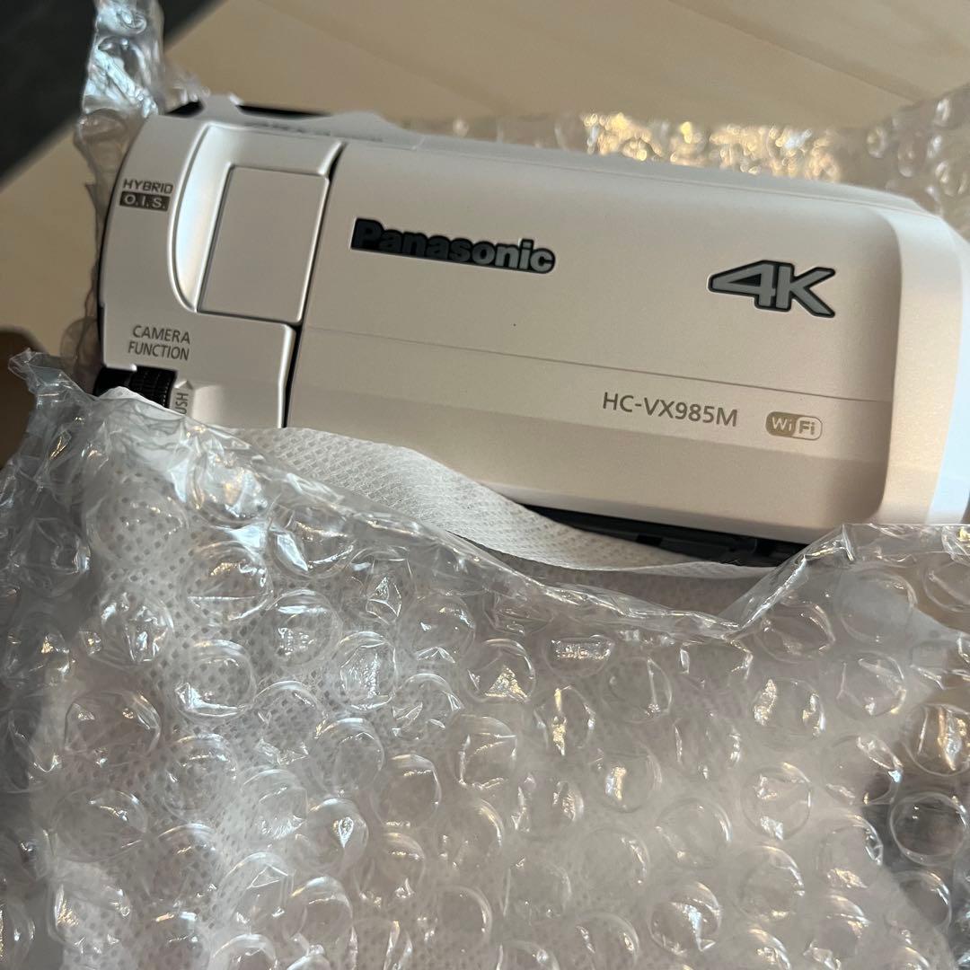 【新品未使用】Panasonic HC-VX985M 4Kビデオカメラ ホワイト