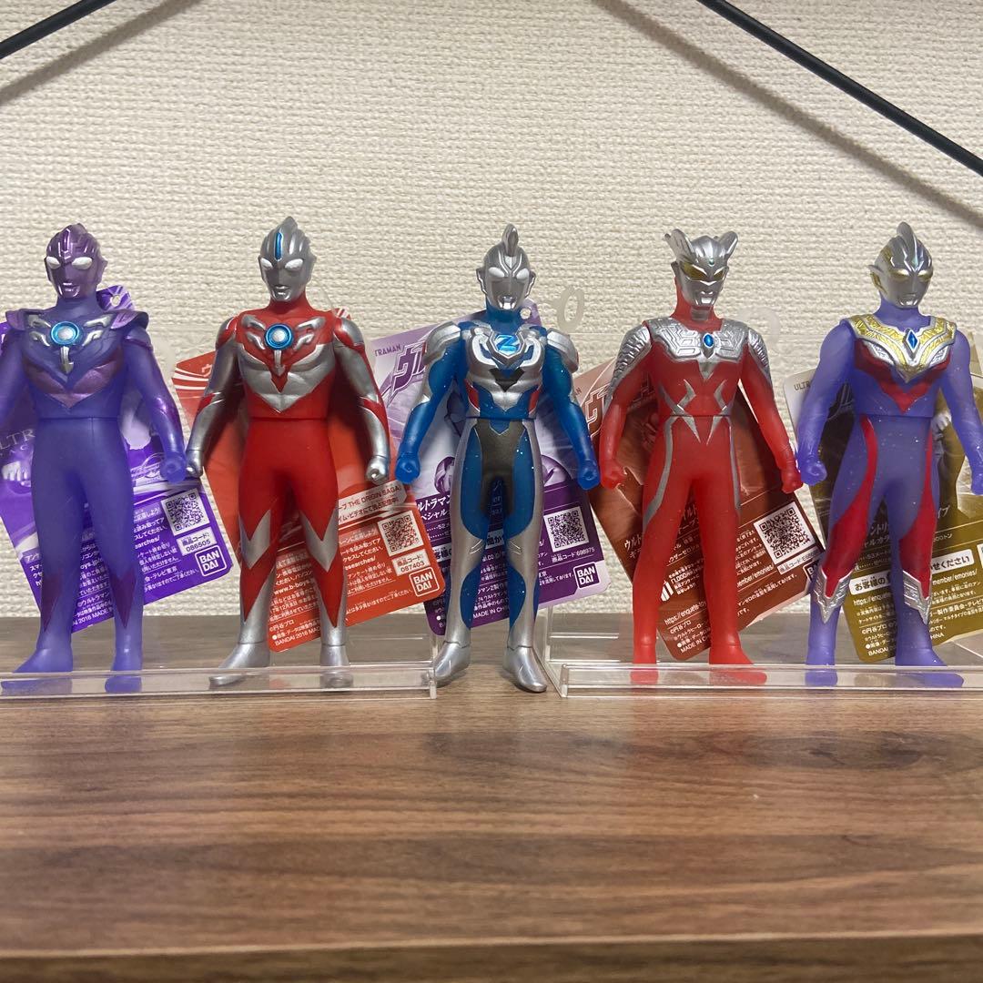ウルトラヒーローシリーズ　ソフビ　5個セット