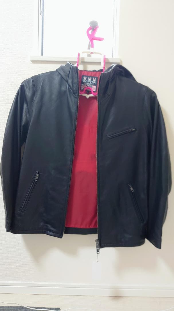 羊革レザー ジャケット Lサイズ【Psycho Bunny サイコバニー 】