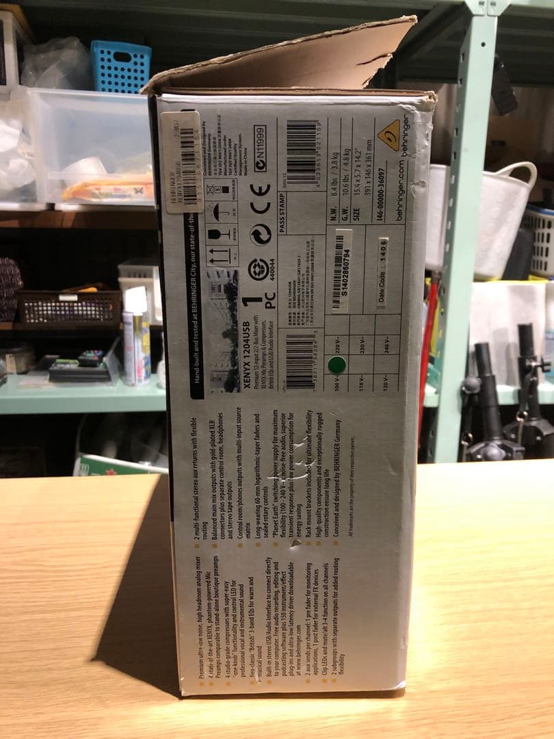 【美品】Behringer XENYX 1204USB アナログミキサー