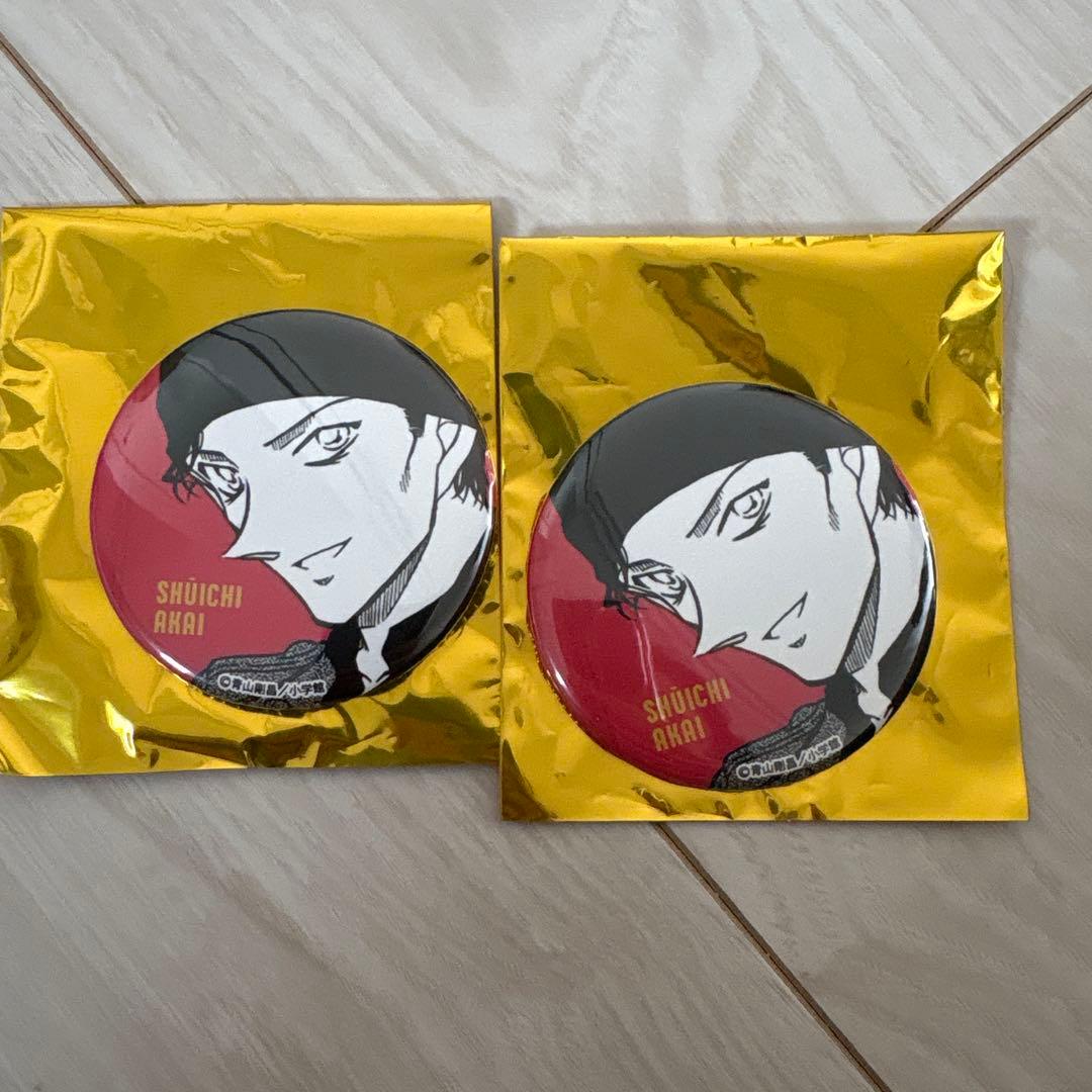 名探偵コナン 赤井秀一 公式アプリ 缶バッジ 緋色の弾丸 限定　2個セット