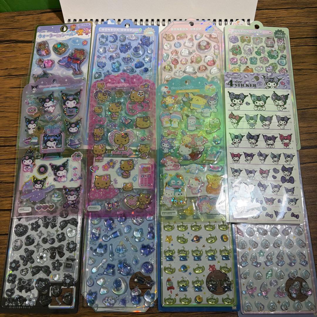 【正規品】ボンボンドロップシール　ディズニー　たまごっち　各種14枚セット