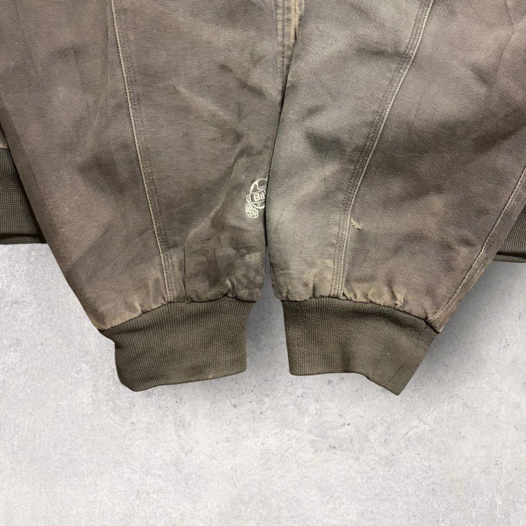 【ダック地ジャケット】アクティブジャケット　裏地キルティング　企業ロゴ 3XLi