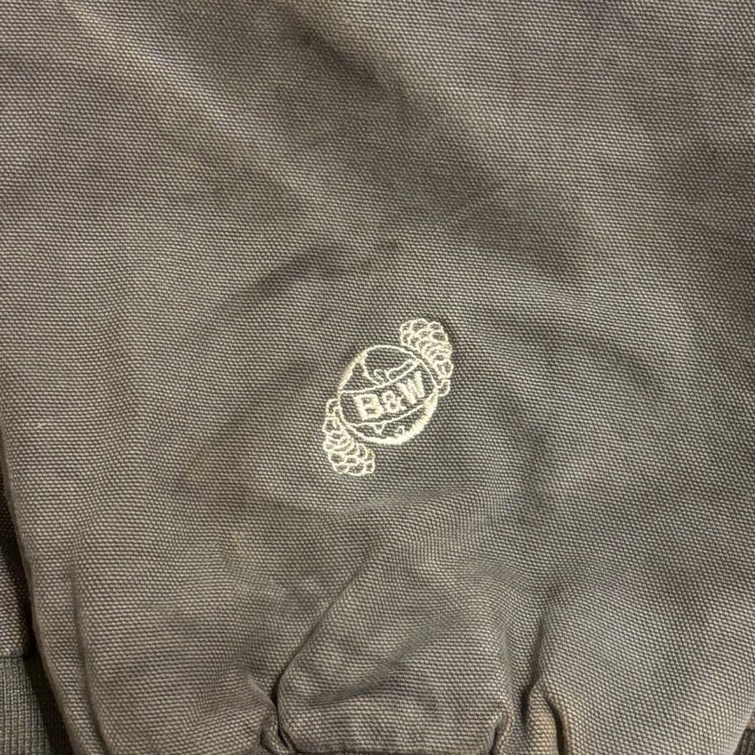 【ダック地ジャケット】アクティブジャケット　裏地キルティング　企業ロゴ 3XLi