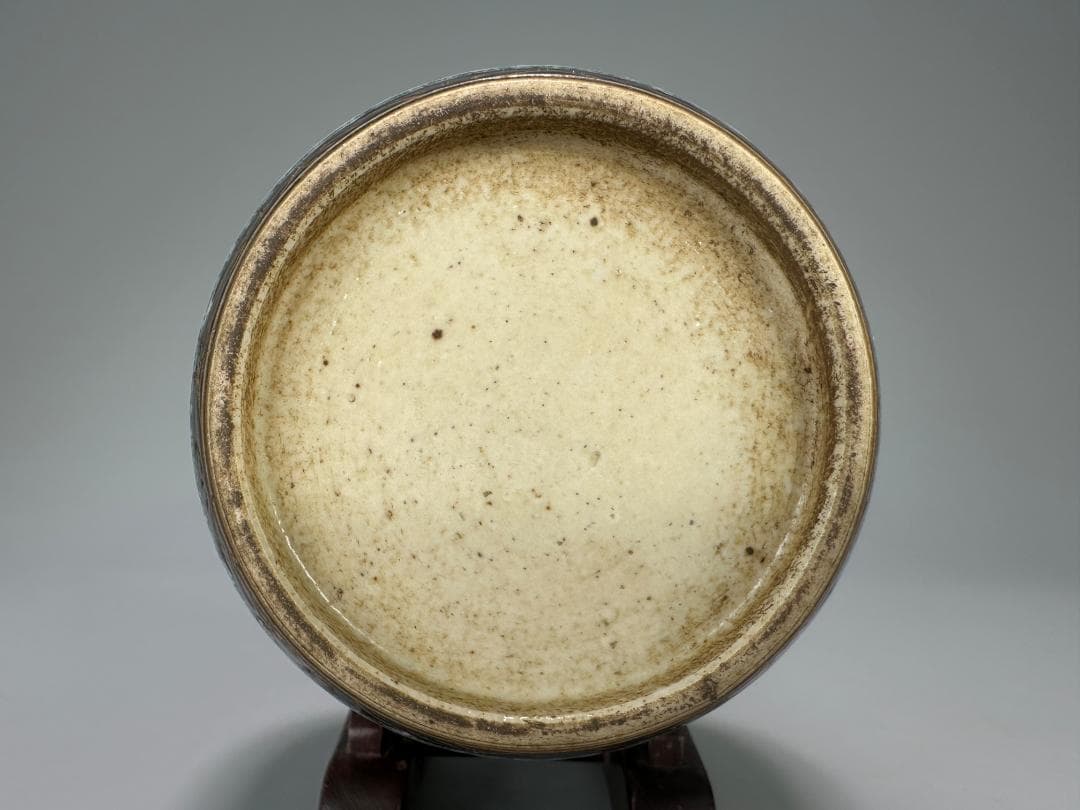 中国青磁　清朝　清時代　青花釉裏紅龍文壺　染付　辰砂　古壺　時代物　唐物　古物