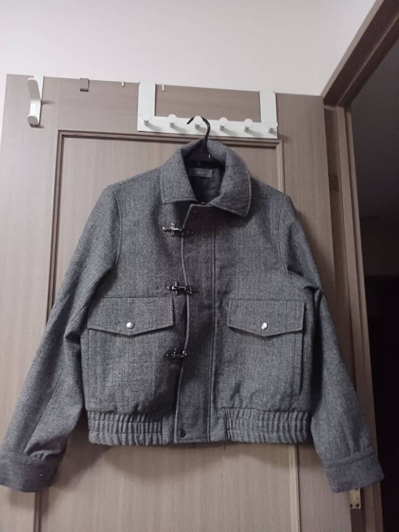 ウールブレンド ヘリンボーンツイードファイヤーマンブルゾン