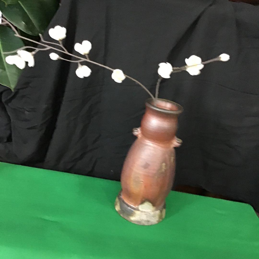 備前焼豊福先生台座型花入れ只今年末年始大売り出しです❣️