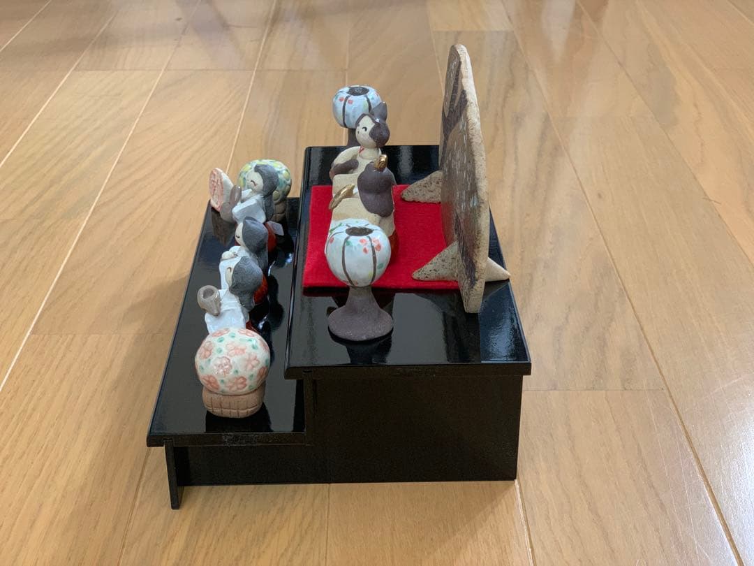 2段　雛人形　笠間焼