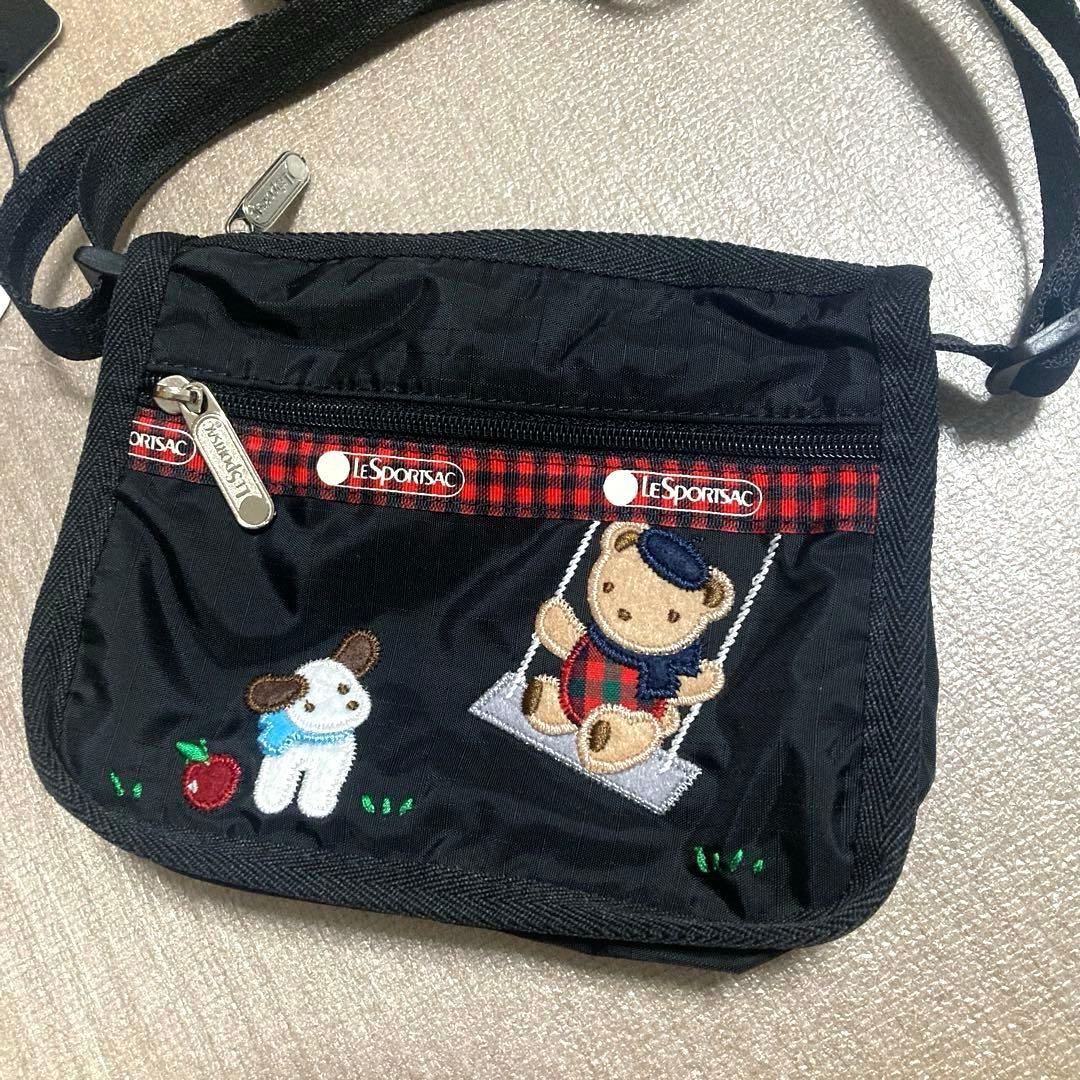 新品未使用ファミリアショルダーバッグ　レスポートサックコラボ　赤チェック　レア