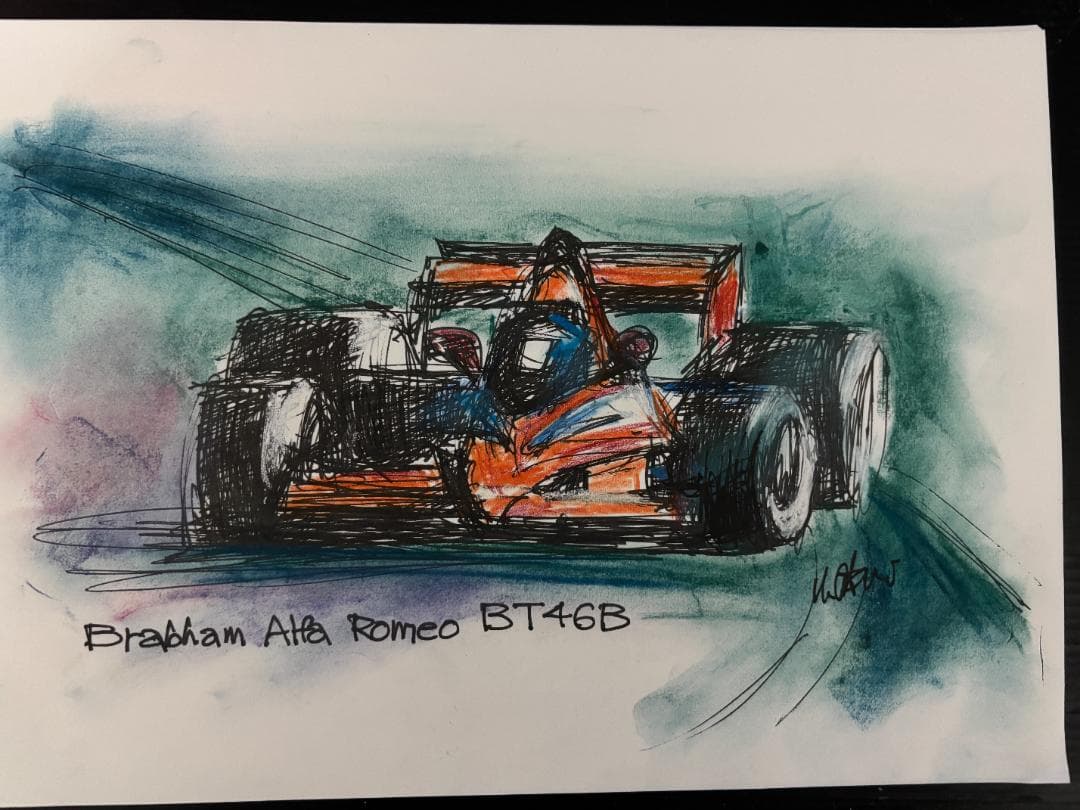 絵画 Brabham BT46B , Ferrari BT46