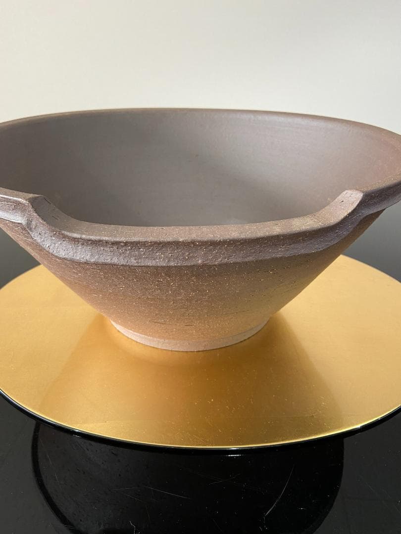 瓶懸 火鉢　井上春峰 作 茶道具　土風炉（美品)フトン付き