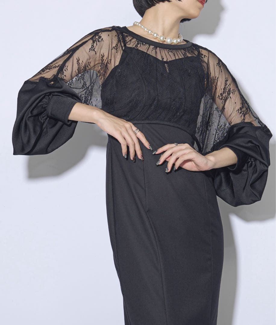 Ezick Lady set レーストップドレス オケージョン ボレロ