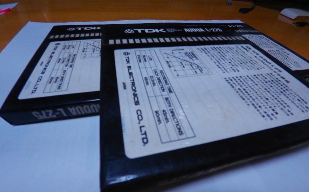 未開封／TDK　オーディオ　テープ　Ｌ－２７５：３本