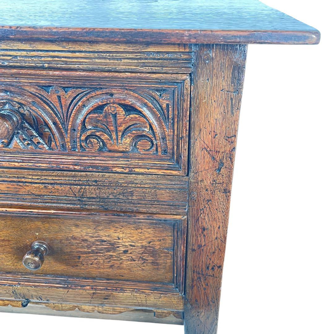 ケンタ　HR396 【アンティーク英国】1930年代　カービング　チェスト