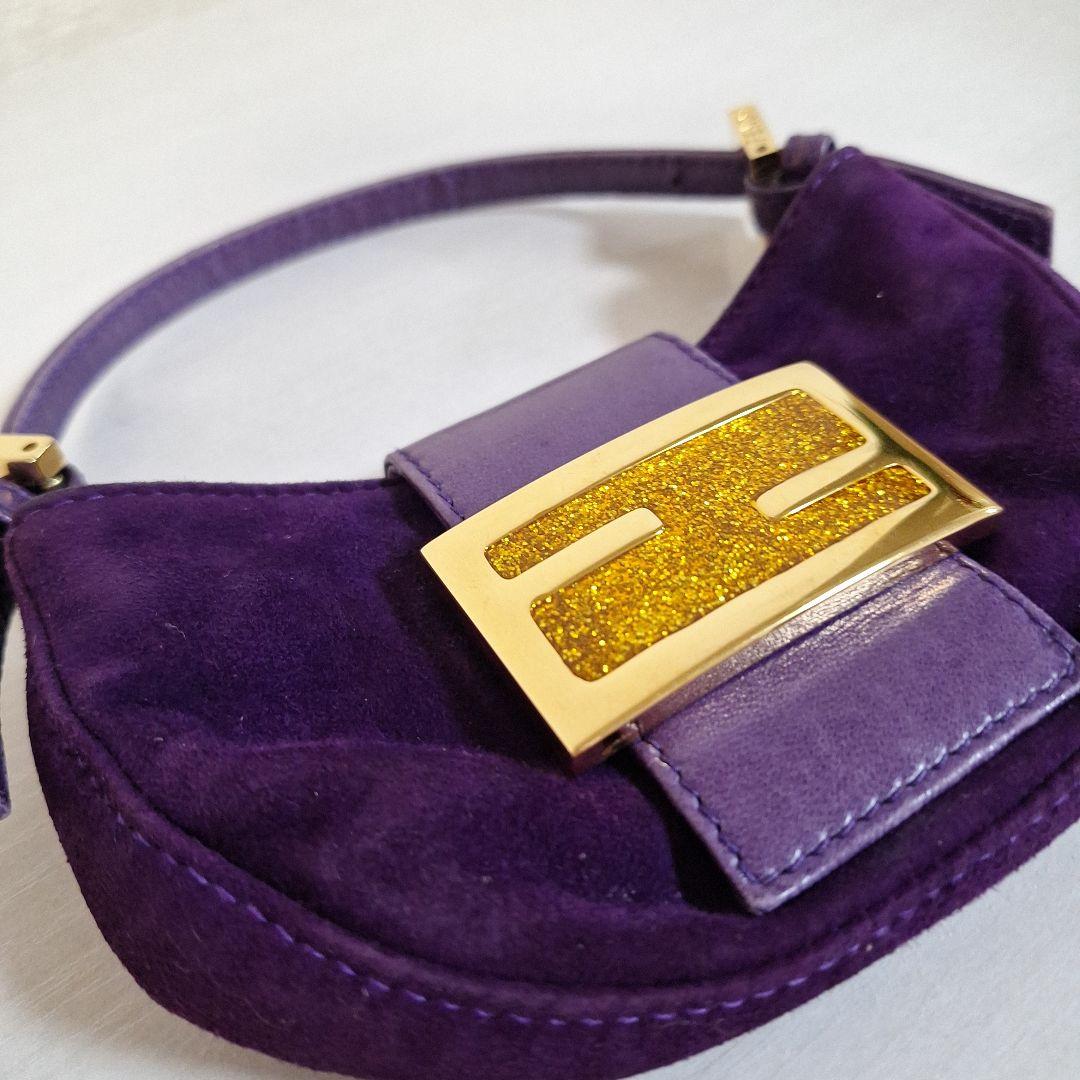 Fendi 紫色 ハンドバッグ
