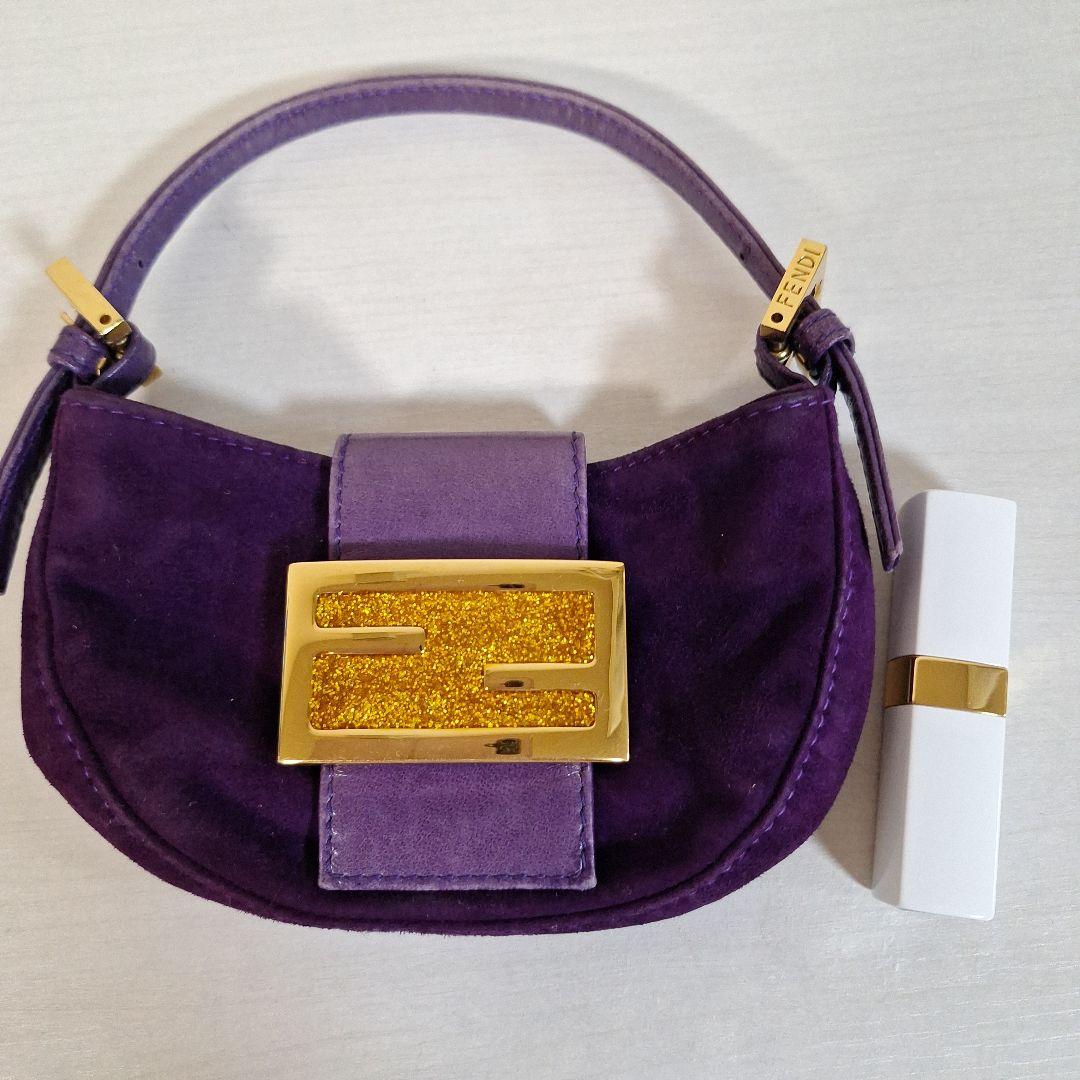 Fendi 紫色 ハンドバッグ