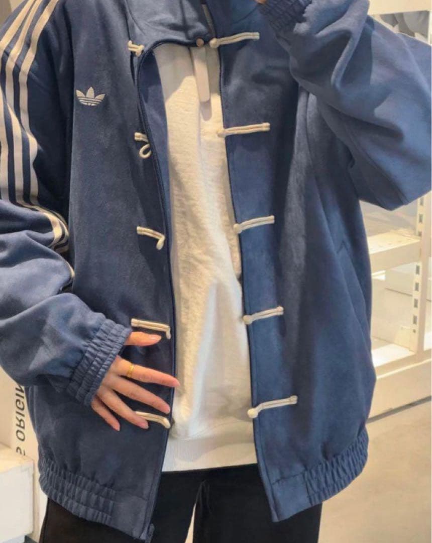 adidasアディダス 中国限定 蛇年トラックジャケット ネイビー Lサイズ”