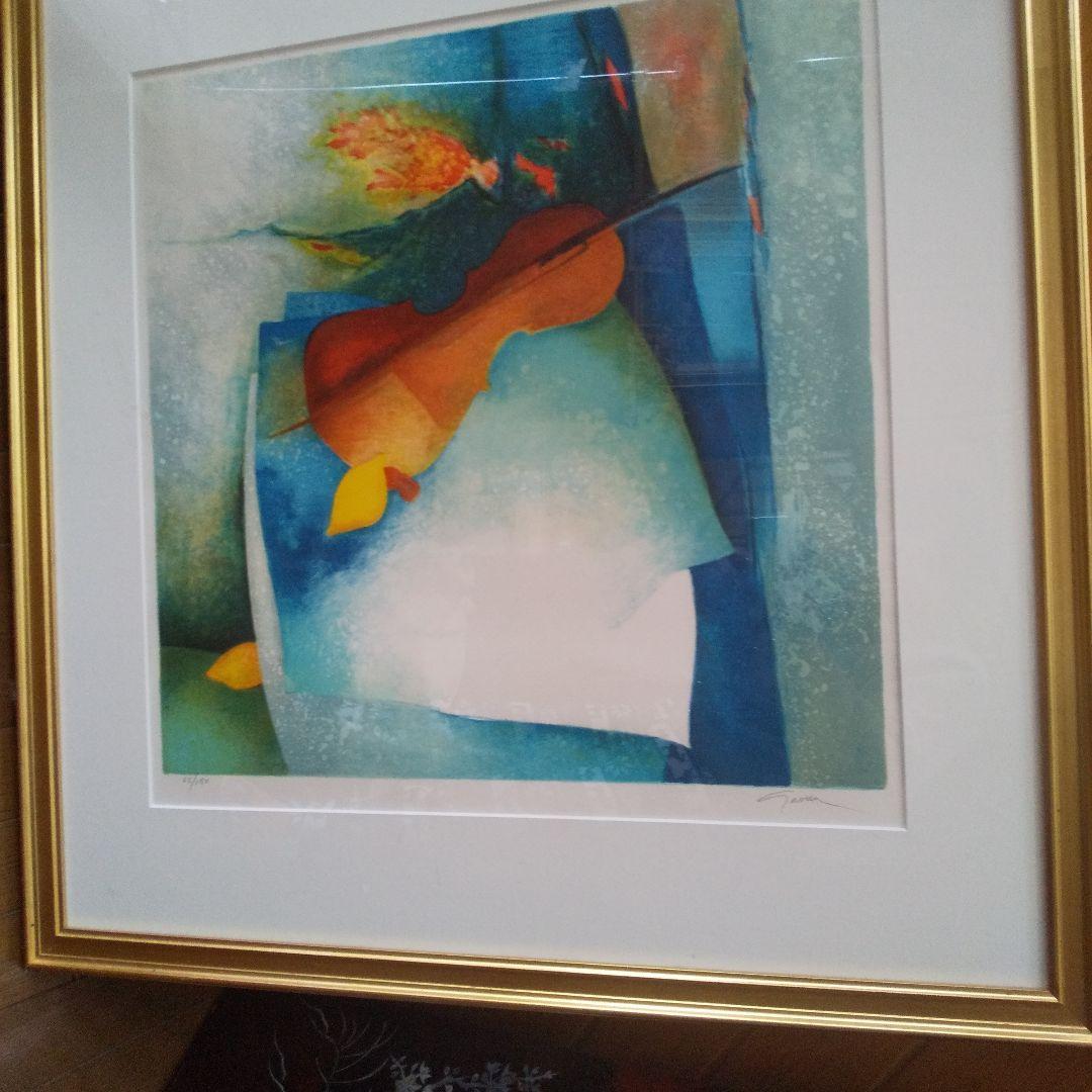 フランスClaude Gaveau絵画。No.入りサイン入りです。大バーゲン‼️