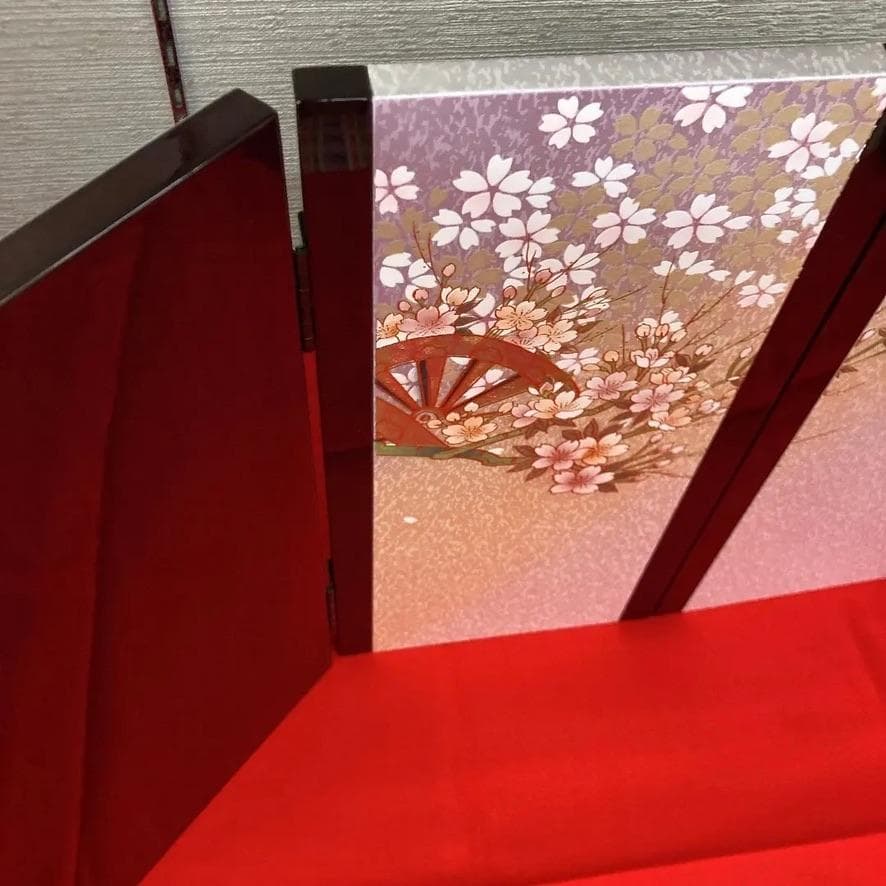 専用ページ　G5 高さ39㎝位　雛人形屏風　ひな人形屏風　親王飾り