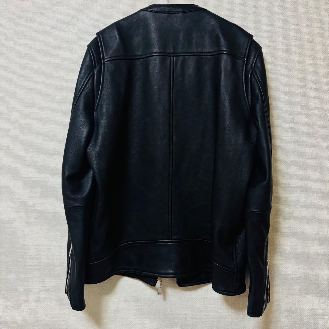 美品 UNITED TOKYO ラムレザーシングルジャケット L ブラックメンズ