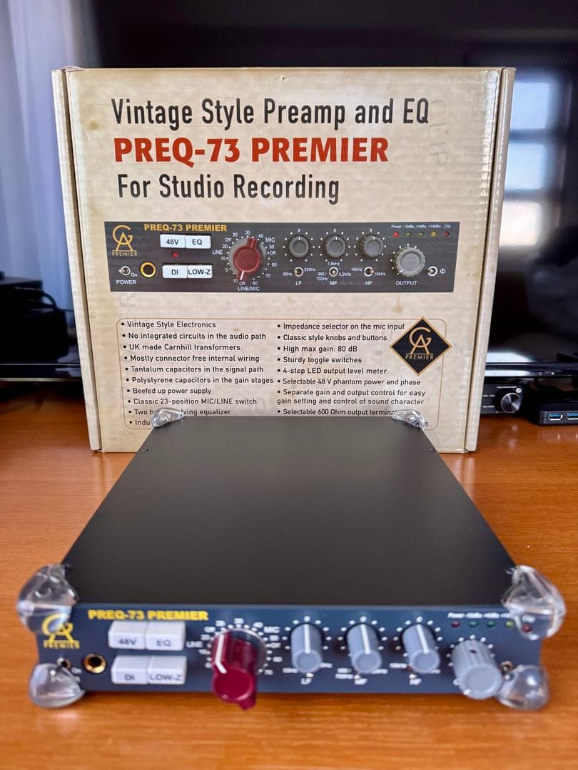 古*亮様 PREQ-73 PREMIER マイクプリアンプ：箱・説明書・おまけ付