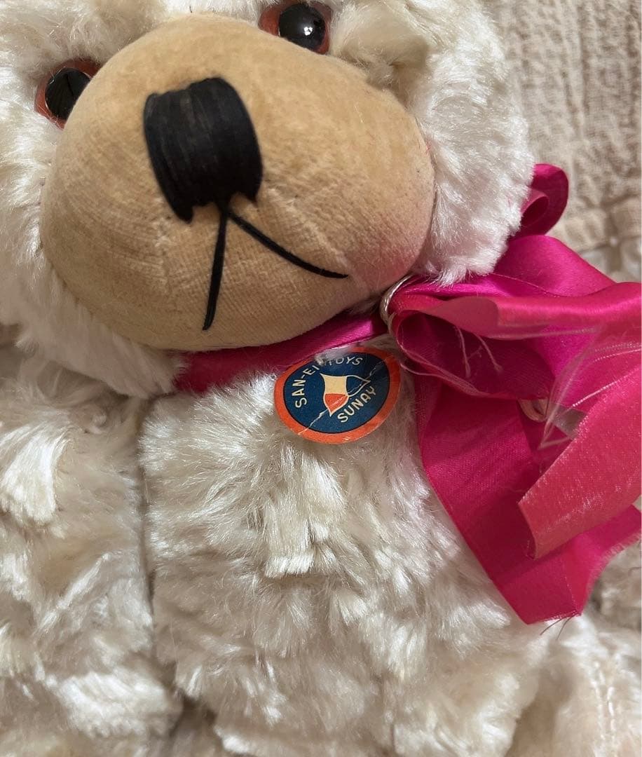 当時物　昭和レトロ　ぬいぐるみ　くま　テディベア　レトロ　人形　三英