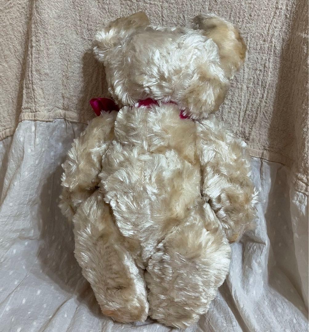 当時物　昭和レトロ　ぬいぐるみ　くま　テディベア　レトロ　人形　三英