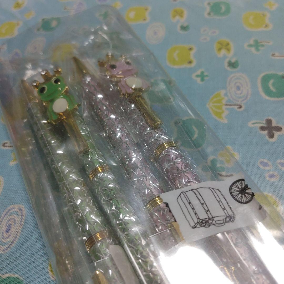 カエルデザイン ボールペン 4本セット