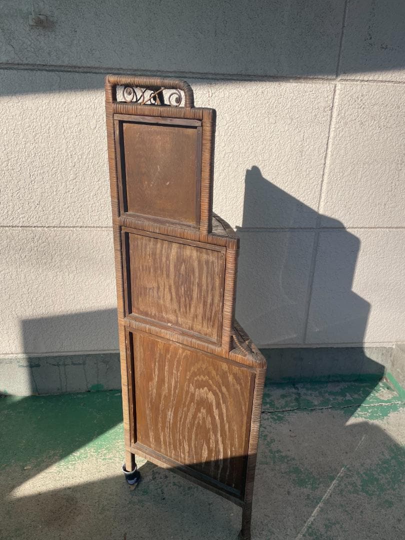 【レア品】昭和アンティーク家具　激レア品　木製家具　コーナー置き　昭和レトロ