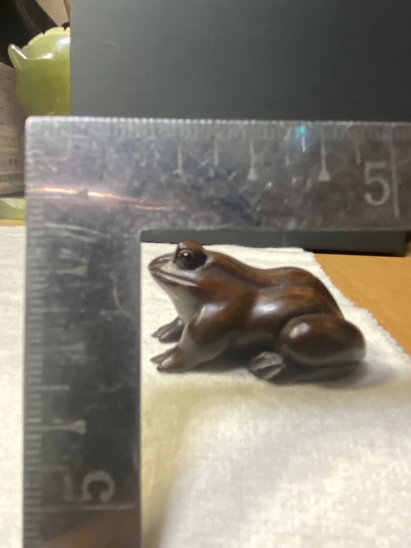 蛙 カエル 蛙根付　  アンティーク　根付