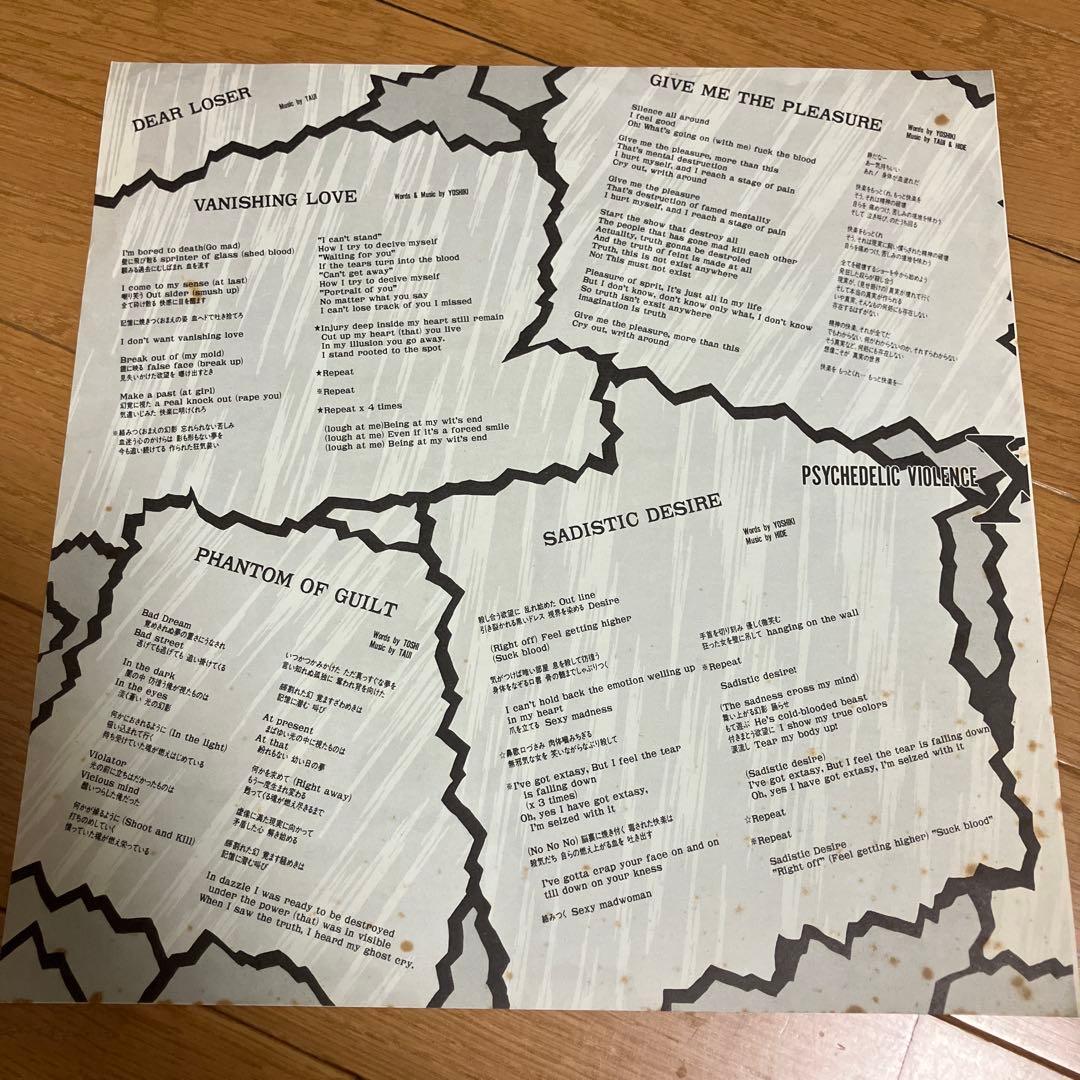 X Japan Vanishing Vision レコード