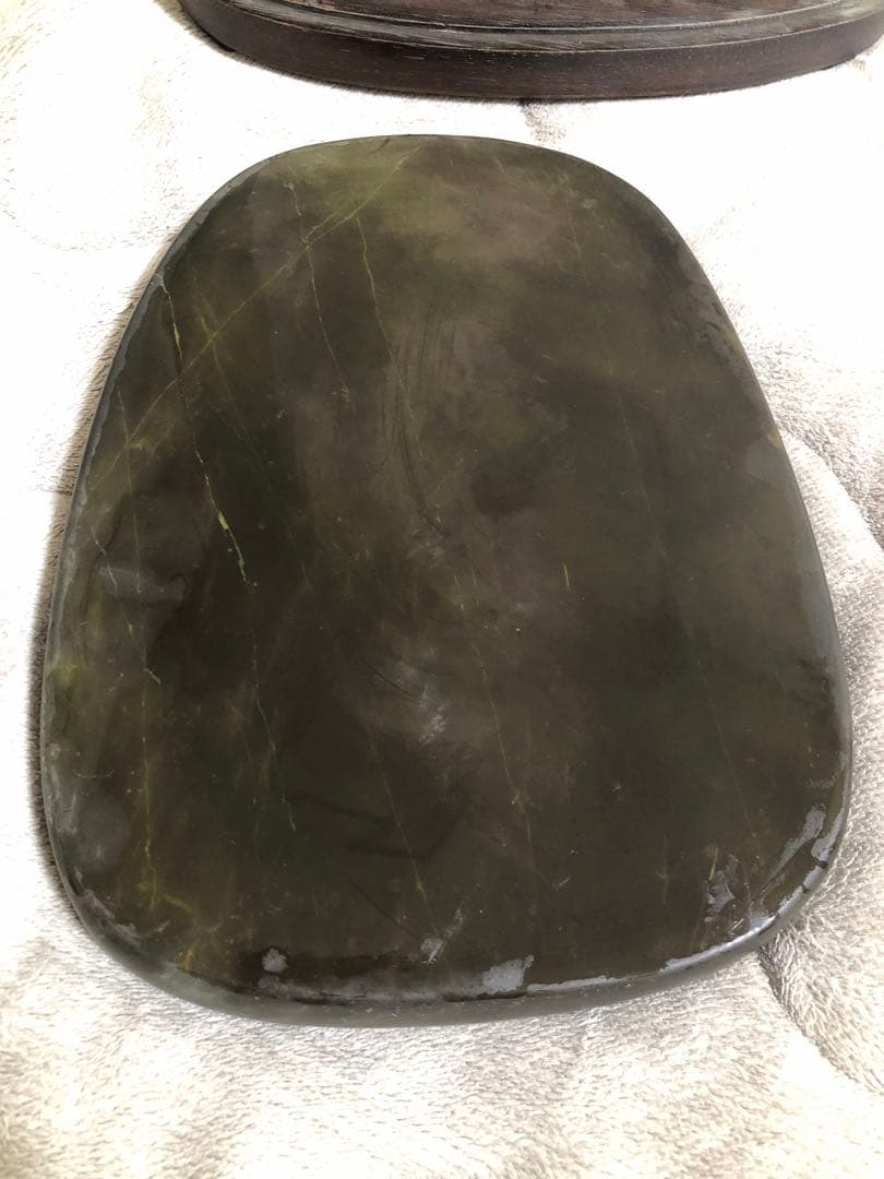 端溪硯 雲蝠文 老坑 水巖 大西洞 金綫 青花 書道用品 端渓硯 骨董