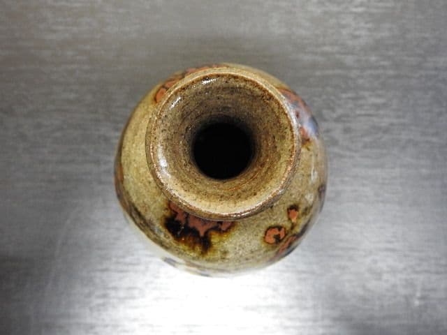 徳利岩井窯　「花閉雲悠」清水公照箱書　MA１３６