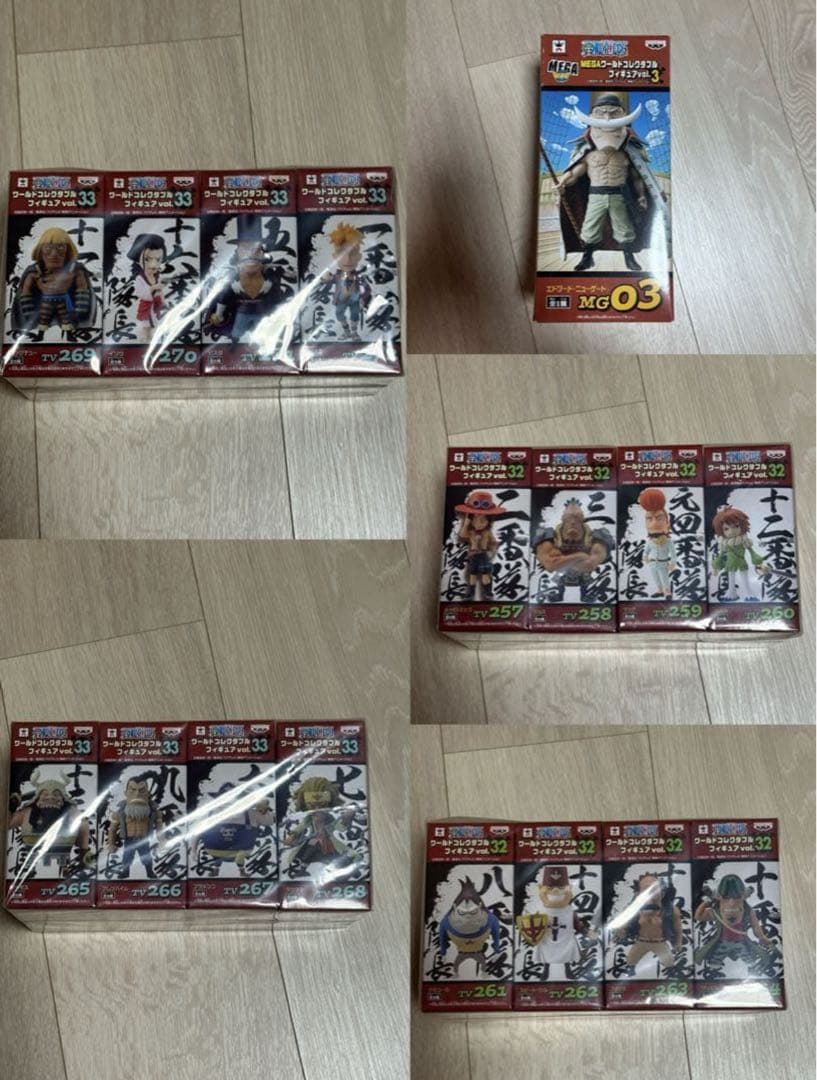 ワールドコレクタブルフィギュア 白ひげ海賊団 セット ポスター付き