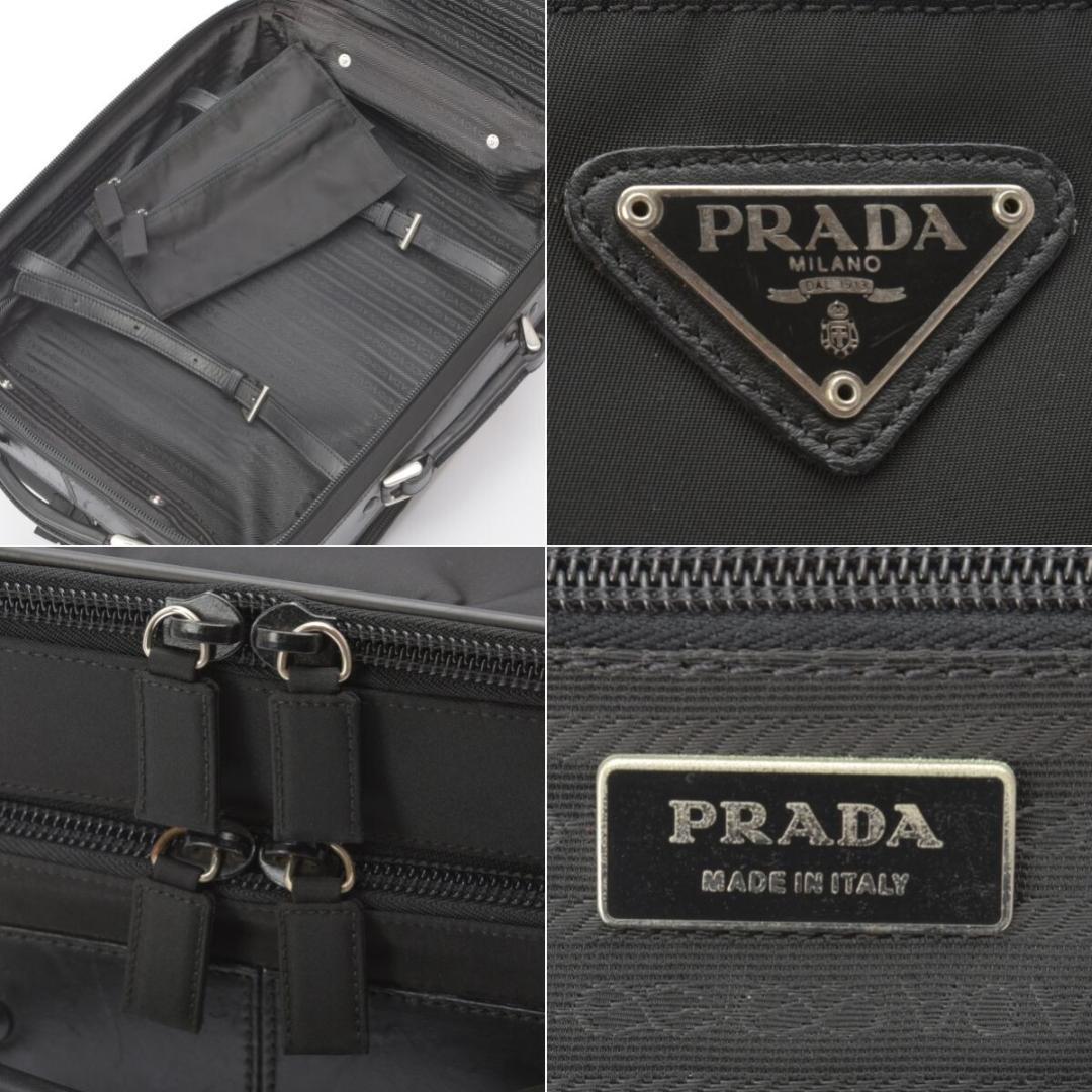 美品◇PRADA プラダ キャリーケース 50 ナイロン ブラック 機内持込可