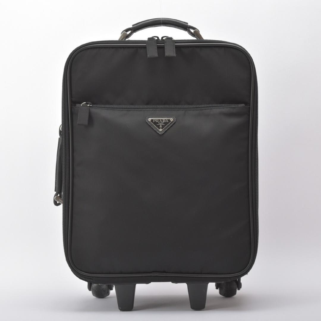 美品◇PRADA プラダ キャリーケース 50 ナイロン ブラック 機内持込可