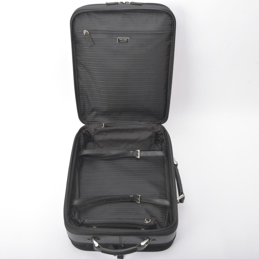 美品◇PRADA プラダ キャリーケース 50 ナイロン ブラック 機内持込可