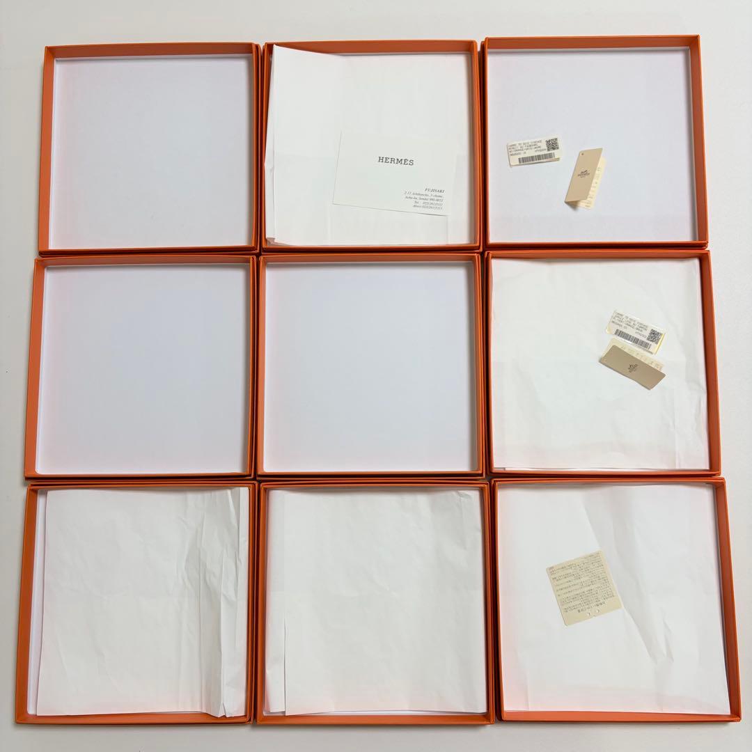 美品　エルメス　スカーフ　カレ70　空箱　15個セット　ギフトボックス
