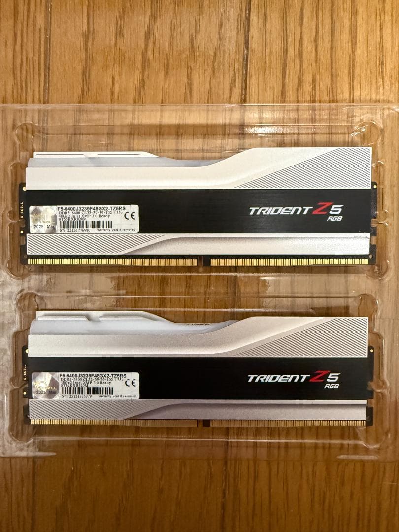 G.SKILL Trident Z5 DDR5 96GB ２セット