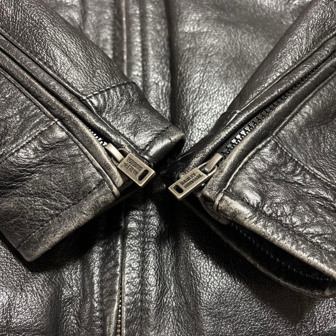 Lサイズ　ハーレーダビッドソン　純正　ライダースジャケット　ブラック