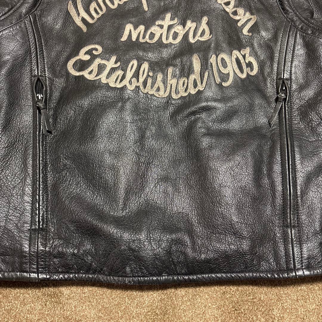 Lサイズ　ハーレーダビッドソン　純正　ライダースジャケット　ブラック