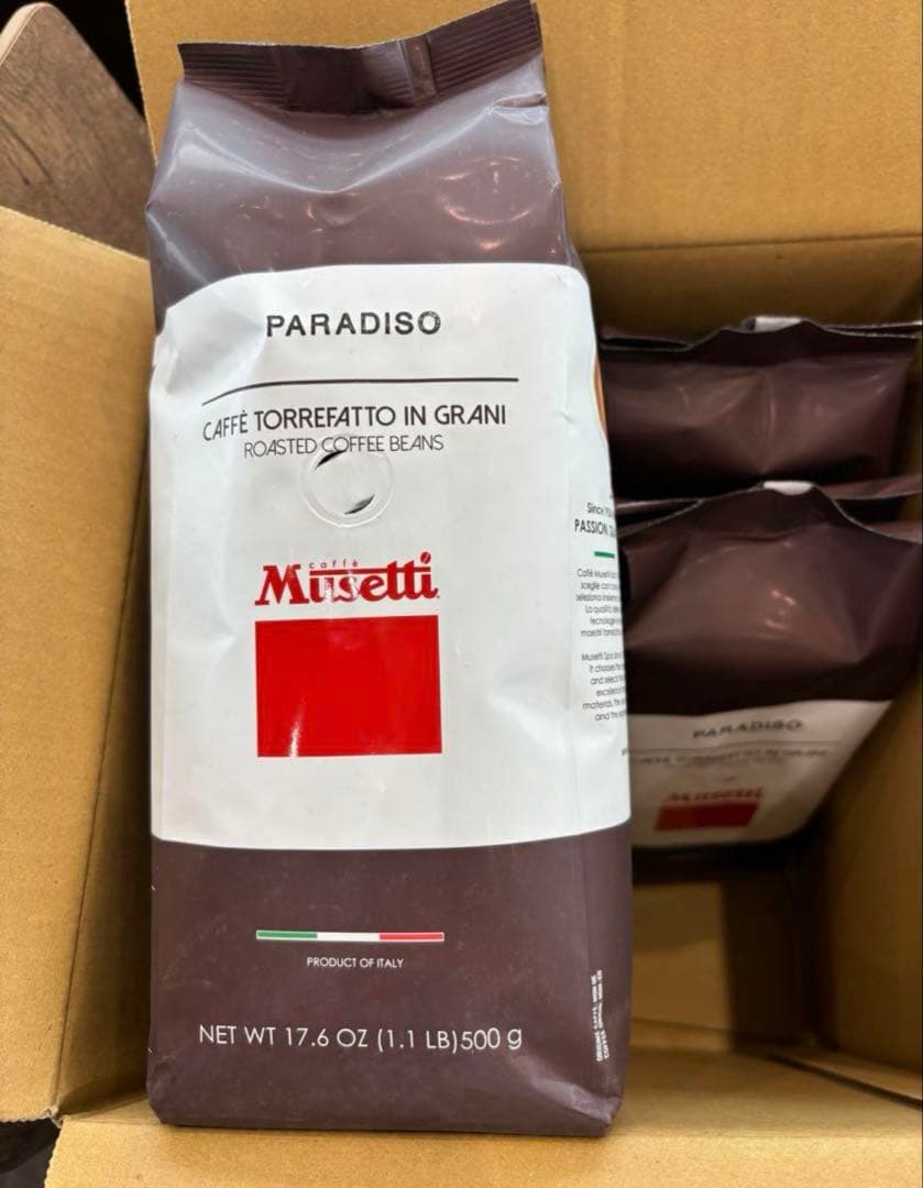 デロンギコーヒー豆（大袋）500g✖️6袋 Musetti PARADISO