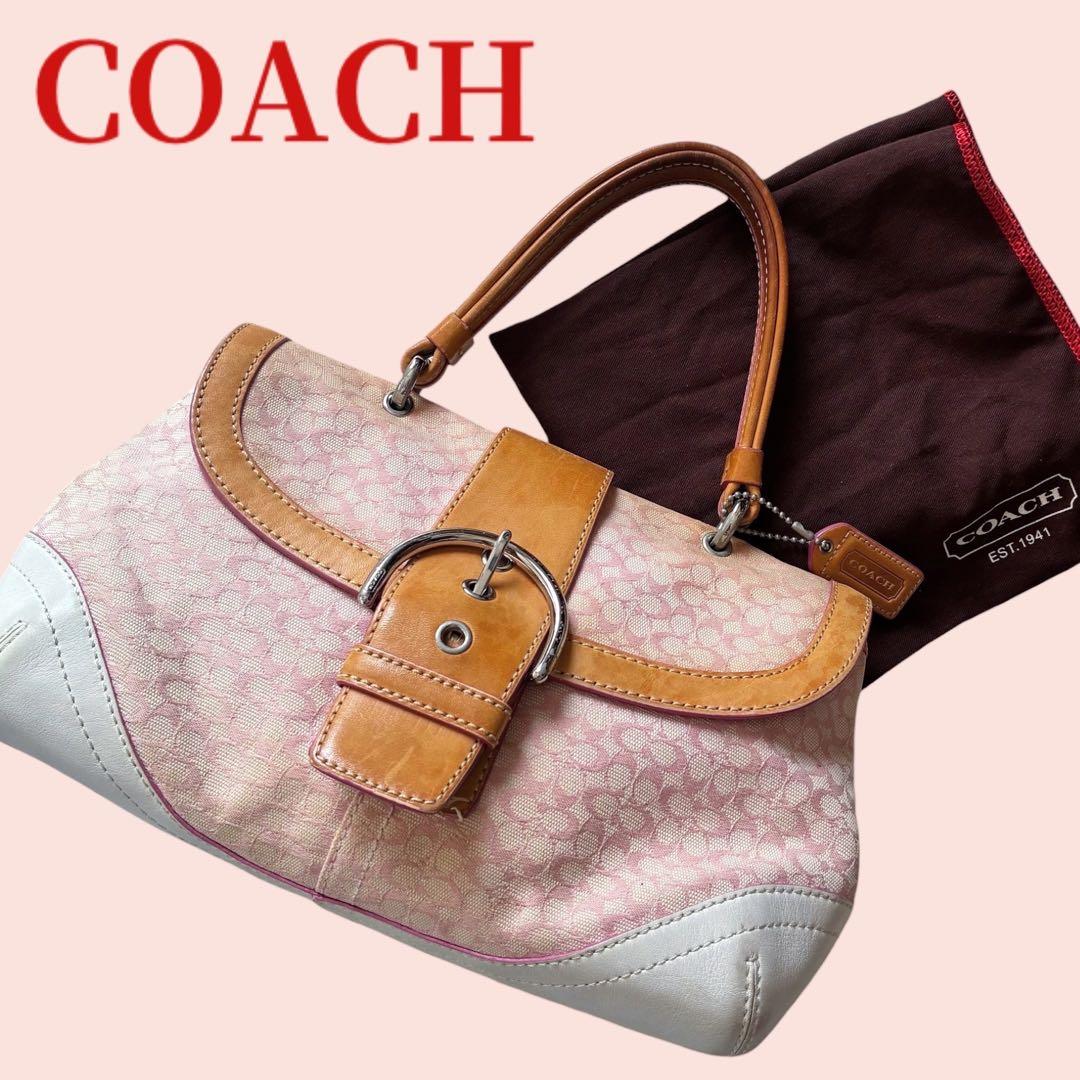 COACH コーチ SOHO ソーホー ハンドバッグ ショルダー ポーチ ピンク