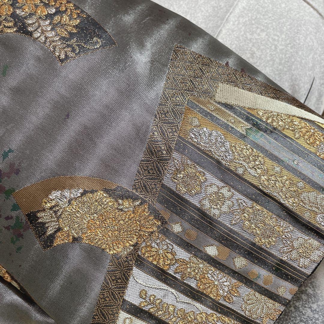 訪問着　フルセット　桜の木　菊　流水　金彩加工　叩き染　入学式　卒業式　I2