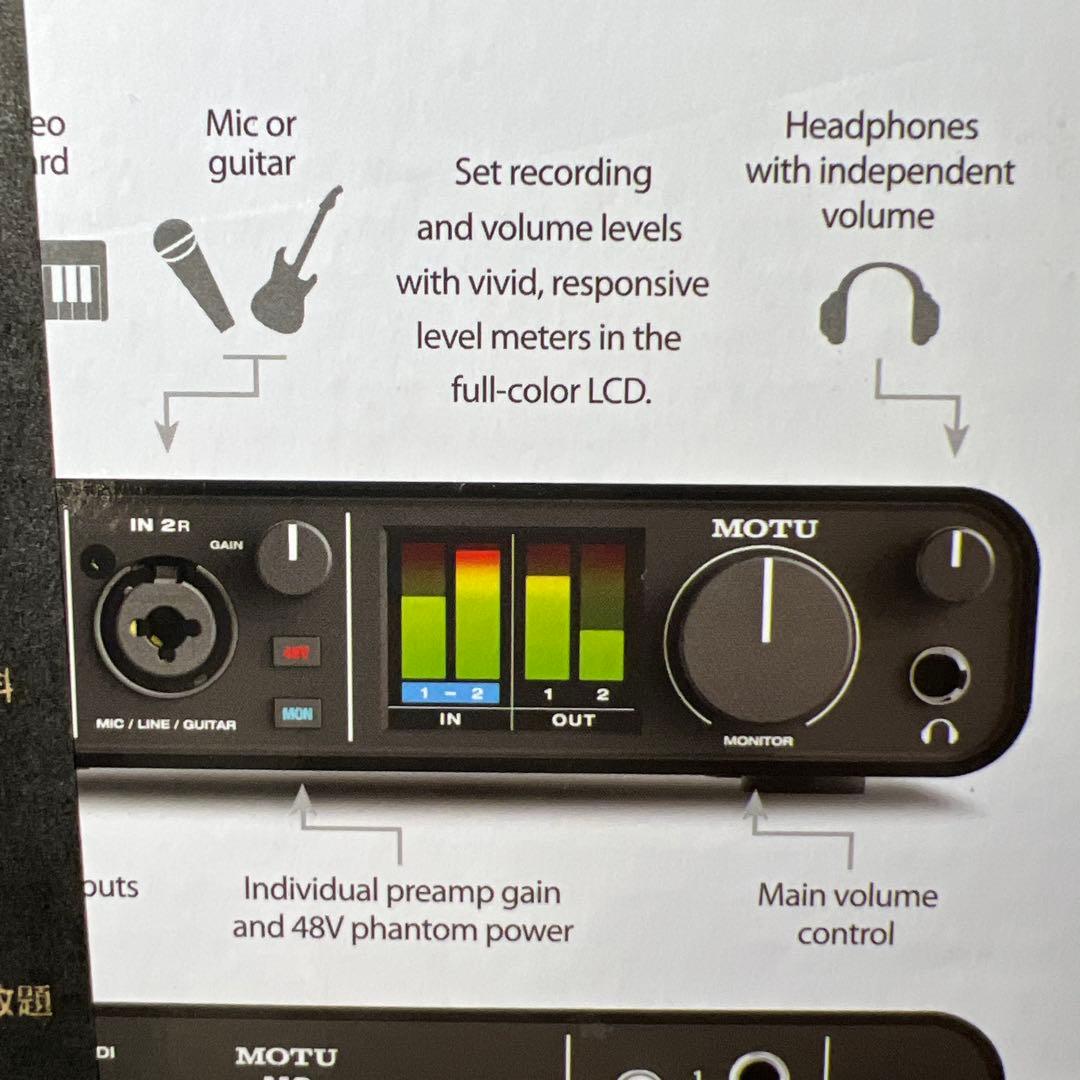 新品　MOTU M2 2in 2out USBオーディオインターフェース