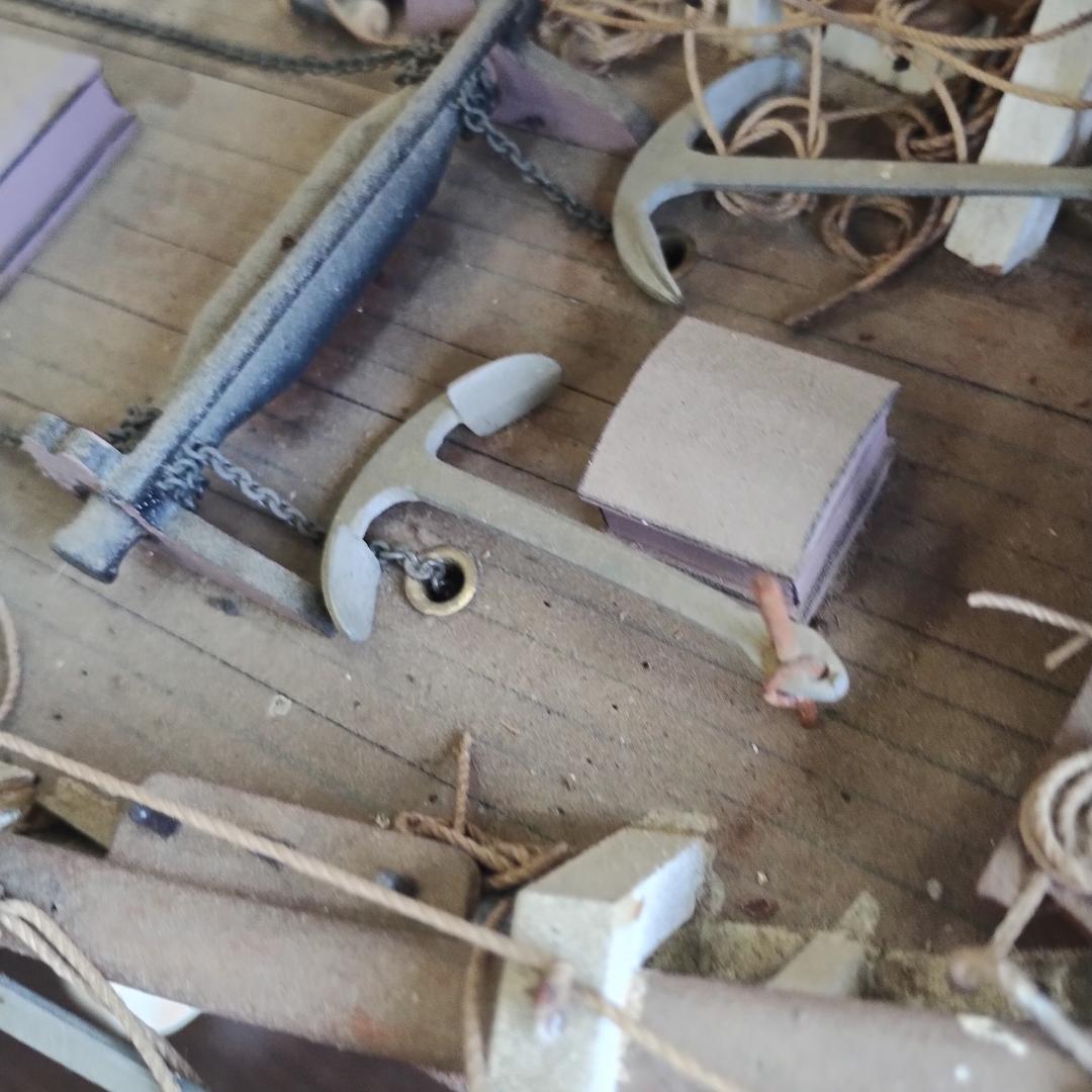 木製帆船模型 約60cm 未清掃現状品 インテリア 一品もの