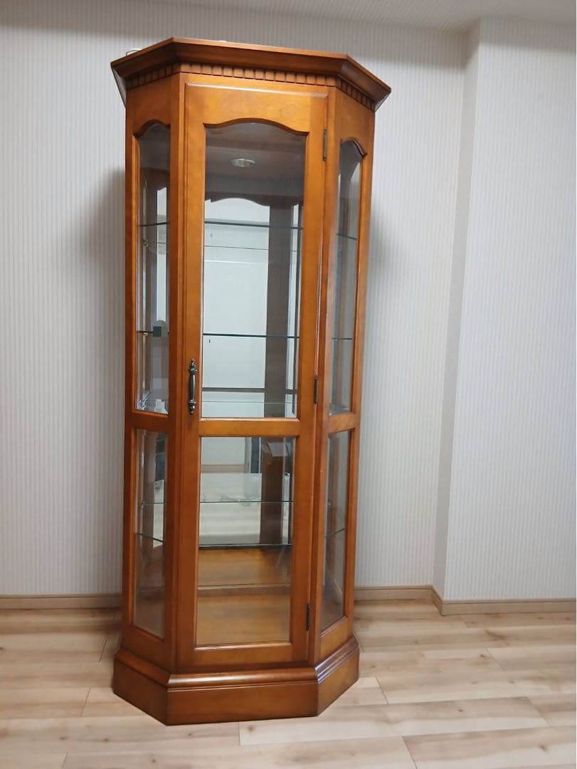 ダニエル 木製 八角形 キュリオケース ガラスケース ディスプレイケース